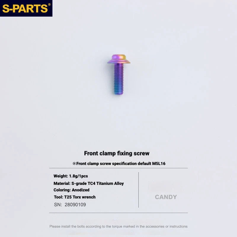 S-PARTS SRAM RED / Force / Rival 12-Speed AXS Titanium Disc Brake Screw Set Candy
