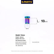 S-PARTS SRAM RED / Force / Rival 12-Speed AXS Titanium Disc Brake Screw Set Rainbow