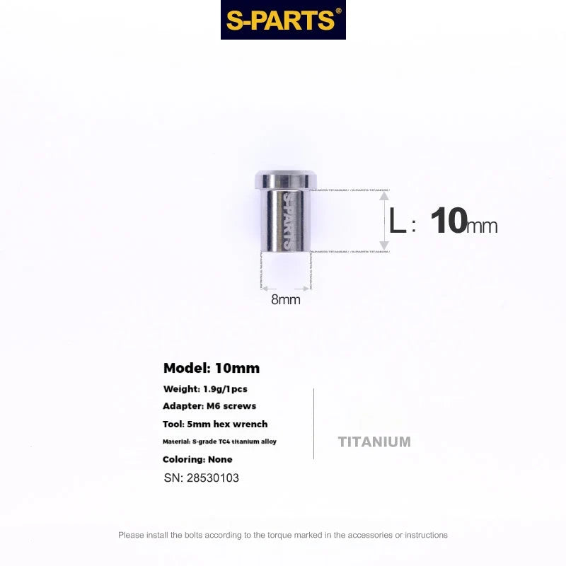 S-PARTS SRAM RED / Force / Rival 12-Speed AXS Titanium Disc Brake Screw Set