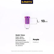 S-PARTS SRAM RED / Force / Rival 12-Speed AXS Titanium Disc Brake Screw Set Purple