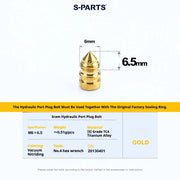 S-PARTS SRAM RED / Force / Rival 12-Speed AXS Titanium Disc Brake Screw Set Gold