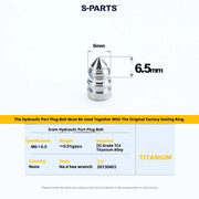 S-PARTS SRAM RED / Force / Rival 12-Speed AXS Titanium Disc Brake Screw Set