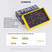 S-PARTS SRAM RED / Force / Rival 12-Speed AXS Titanium Disc Brake Screw Set Purple