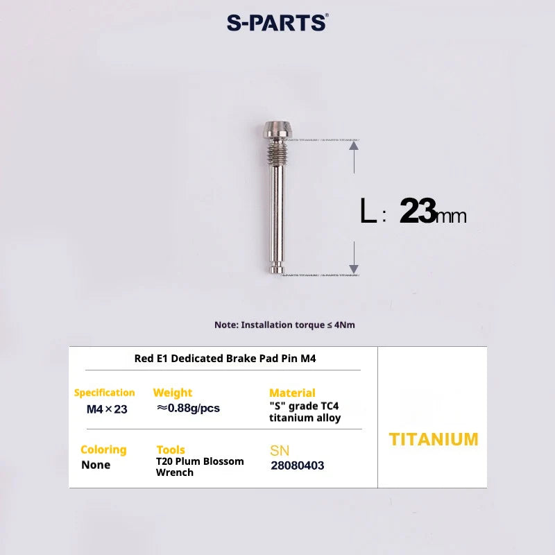 S-PARTS SRAM RED / Force / Rival 12-Speed AXS Titanium Disc Brake Screw Set