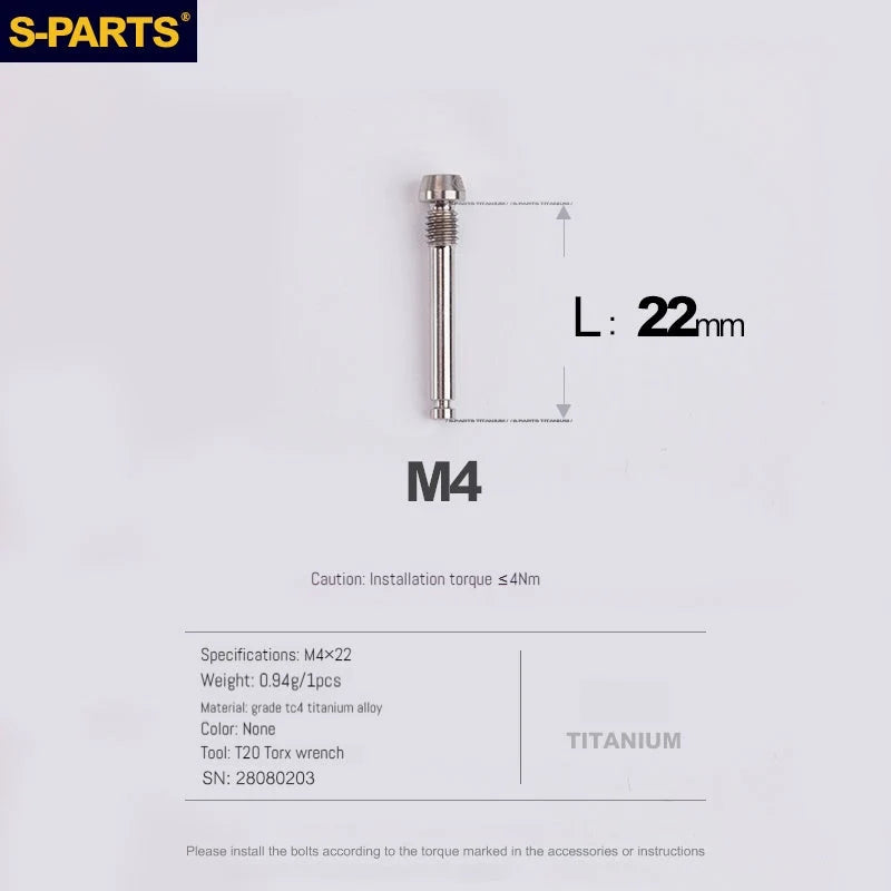 S-PARTS SRAM RED / Force / Rival 12-Speed AXS Titanium Disc Brake Screw Set