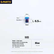 S-PARTS SRAM RED / Force / Rival 12-Speed AXS Titanium Disc Brake Screw Set Blue