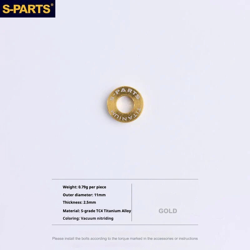 S-PARTS SRAM RED / Force / Rival 12-Speed AXS Titanium Disc Brake Screw Set Gold