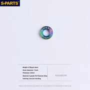 S-PARTS SRAM RED / Force / Rival 12-Speed AXS Titanium Disc Brake Screw Set Rainbow