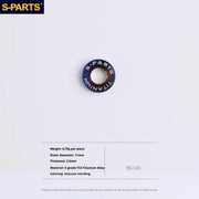S-PARTS SRAM RED / Force / Rival 12-Speed AXS Titanium Disc Brake Screw Set Blue