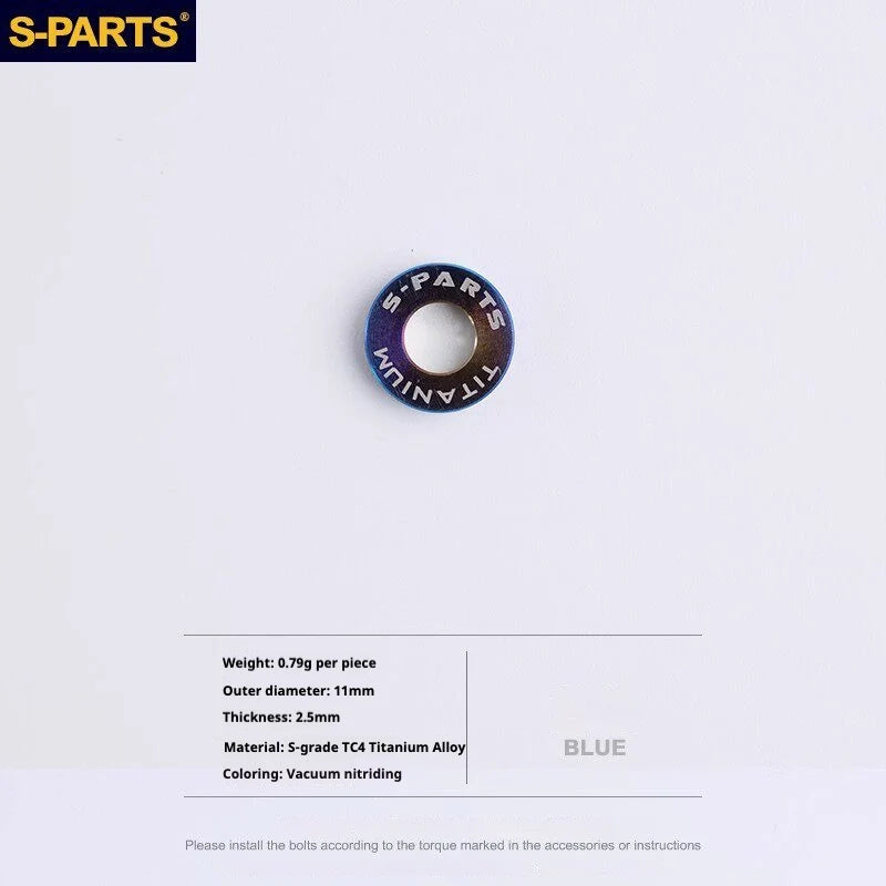 S-PARTS SRAM RED / Force / Rival 12-Speed AXS Titanium Disc Brake Screw Set Blue