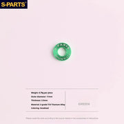S-PARTS SRAM RED / Force / Rival 12-Speed AXS Titanium Disc Brake Screw Set Green