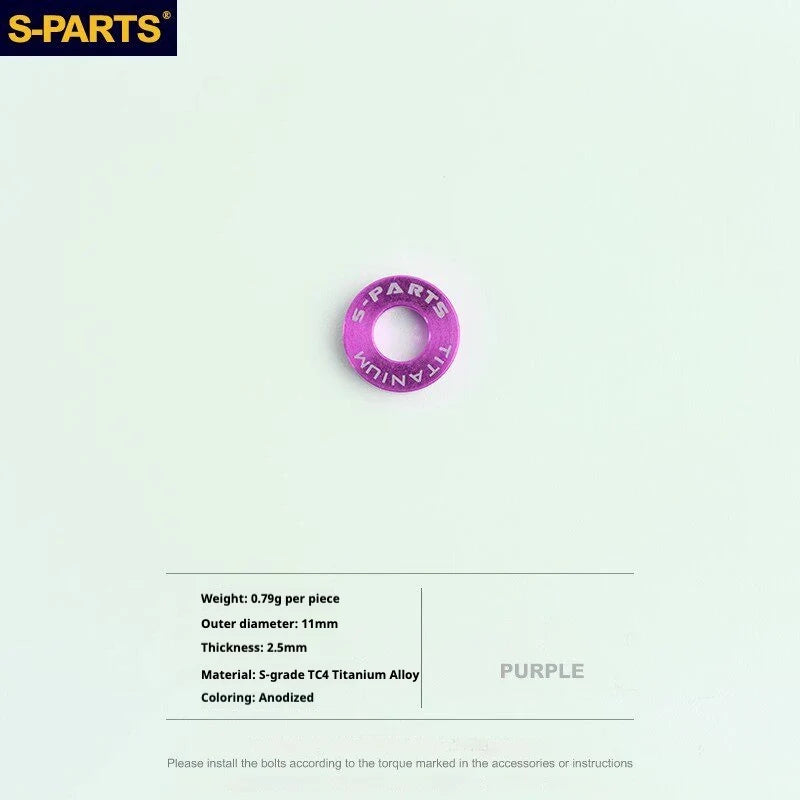 S-PARTS SRAM RED / Force / Rival 12-Speed AXS Titanium Disc Brake Screw Set Purple