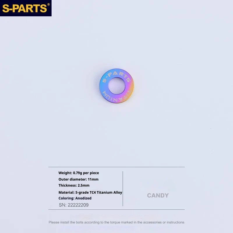 S-PARTS SRAM RED / Force / Rival 12-Speed AXS Titanium Disc Brake Screw Set Candy
