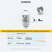 S-PARTS SRAM RED / Force / Rival 12-Speed AXS Titanium Disc Brake Screw Set