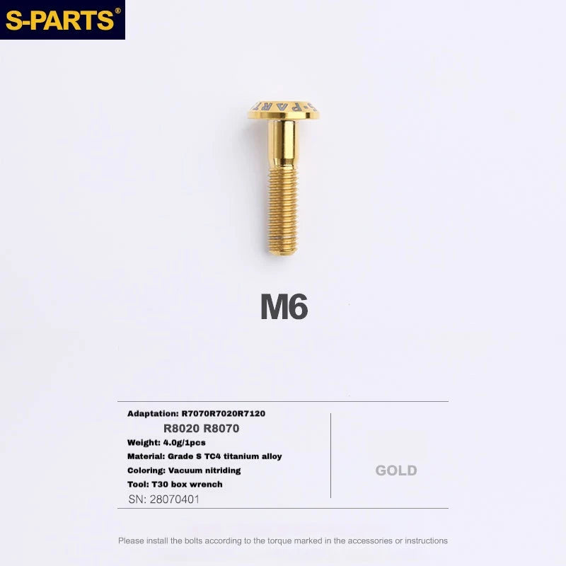 S-PARTS SRAM RED / Force / Rival 12-Speed AXS Titanium Disc Brake Screw Set