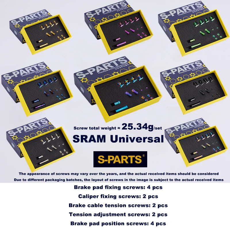 S-PARTS SRAM Titanium C-Clamp Screw Set