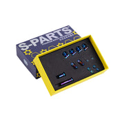 S-PARTS SRAM Titanium C-Clamp Screw Set Universal SRAM Blue