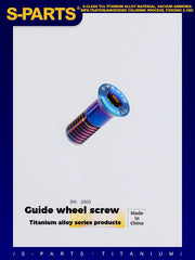 S-PARTS Stan titanium alloy guide wheel screws SRAM UT DA XT XTR Titanium Rear Derailleur Jockey Wheel Pulley Screw for