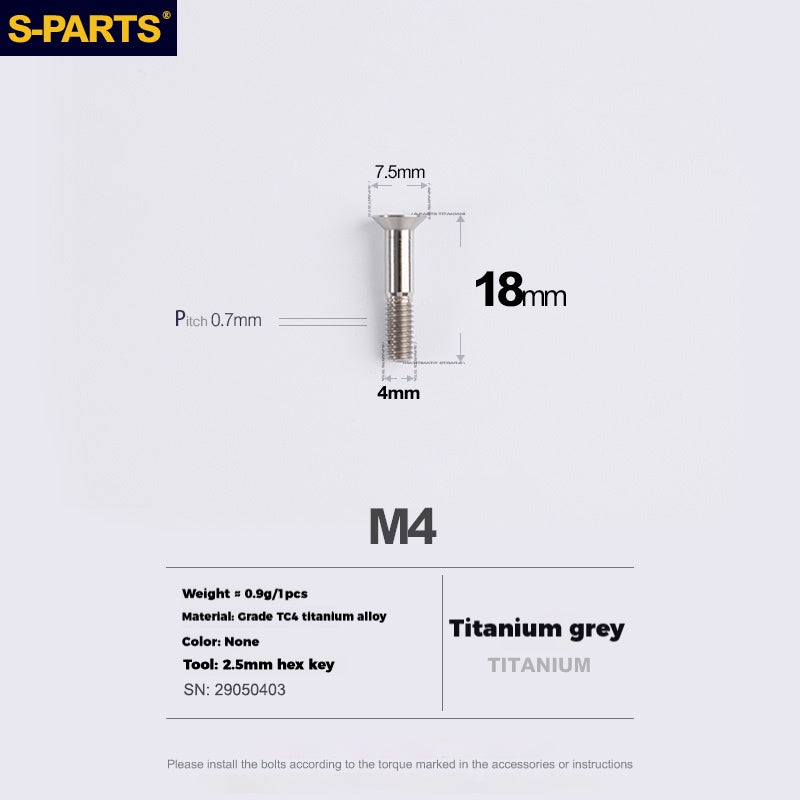 S-PARTS Stan titanium alloy guide wheel screws SRAM UT DA XT XTR Titanium Rear Derailleur Jockey Wheel Pulley Screw for
