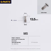 S-PARTS Stan titanium alloy guide wheel screws SRAM UT DA XT XTR Titanium Rear Derailleur Jockey Wheel Pulley Screw for
