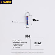 S-PARTS Stan titanium alloy guide wheel screws SRAM UT DA XT XTR Titanium Rear Derailleur Jockey Wheel Pulley Screw for