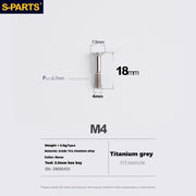S-PARTS Stan titanium alloy guide wheel screws SRAM UT DA XT XTR Titanium Rear Derailleur Jockey Wheel Pulley Screw for