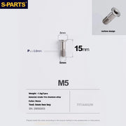 S-PARTS Stan titanium alloy guide wheel screws SRAM UT DA XT XTR Titanium Rear Derailleur Jockey Wheel Pulley Screw for