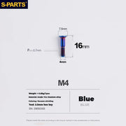 S-PARTS Stan titanium alloy guide wheel screws SRAM UT DA XT XTR Titanium Rear Derailleur Jockey Wheel Pulley Screw for