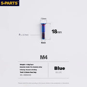 S-PARTS Stan titanium alloy guide wheel screws SRAM UT DA XT XTR Titanium Rear Derailleur Jockey Wheel Pulley Screw for