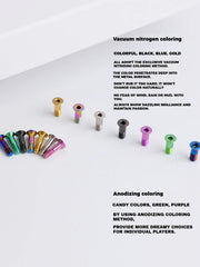 S-PARTS STAN Titanium Jockey Wheel Screws | M4 / M5 Rear Derailleur Pulley Bolts for Shimano SRAM UT DA XT XTR - Detail 3
