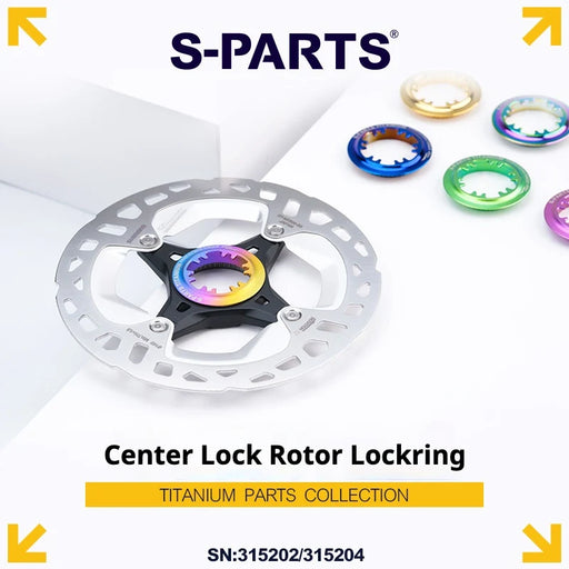 S-PARTS TC4 Titanium Center Lock Disc Rotor Lockring