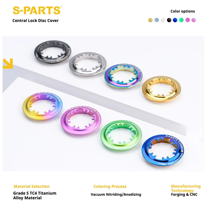 S-PARTS TC4 Titanium Center Lock Disc Rotor Lockring