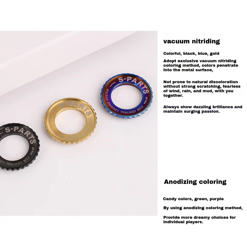 S-PARTS TC4 Titanium Center Lock Disc Rotor Lockring