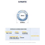 S-PARTS TC4 Titanium Center Lock Disc Rotor Lockring No internal splines SNOW STORM