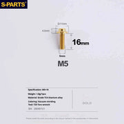 S-PARTS Titanium 3D Printed Flat Mount Front Brake Adapter for Shimano R8170 Road Disc Brakes