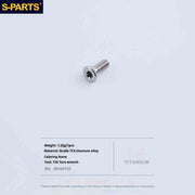 S-PARTS Titanium 3D Printed Flat Mount Front Brake Adapter for Shimano R8170 Road Disc Brakes