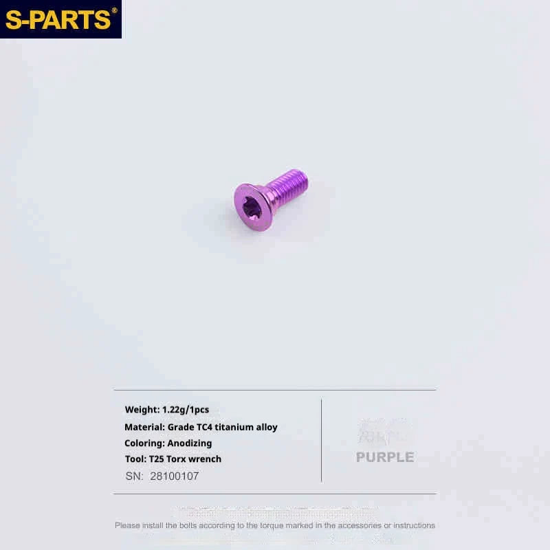 S-PARTS Titanium 3D Printed Flat Mount Front Brake Adapter for Shimano R8170 Road Disc Brakes