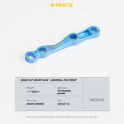 S-PARTS Titanium 3D Printed Flat Mount Front Brake Adapter for Shimano R8170 Road Disc Brakes