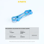 S-PARTS Titanium 3D Printed Flat Mount Front Brake Adapter for Shimano R8170 Road Disc Brakes
