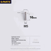 S-PARTS Titanium 3D Printed Flat Mount Front Brake Adapter for Shimano R8170 Road Disc Brakes