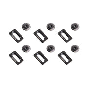 S-PARTS Titanium Alloy Cleat Screw Set for Shimano Road Bike Cleats — Black