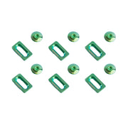 S-PARTS Titanium Alloy Cleat Screw Set for Shimano Road Bike Cleats — Green