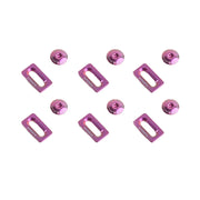 S-PARTS Titanium Alloy Cleat Screw Set for Shimano Road Bike Cleats — Purple