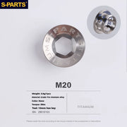 S-PARTS Titanium Alloy Crank Bolts and Covers for Shimano Series — Shimano Universal Crank Cover（1pcs）
