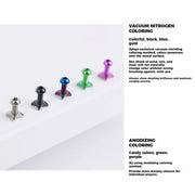 S-PARTS Titanium Alloy Direct-Mount Front Derailleur Fixing Bolt Set