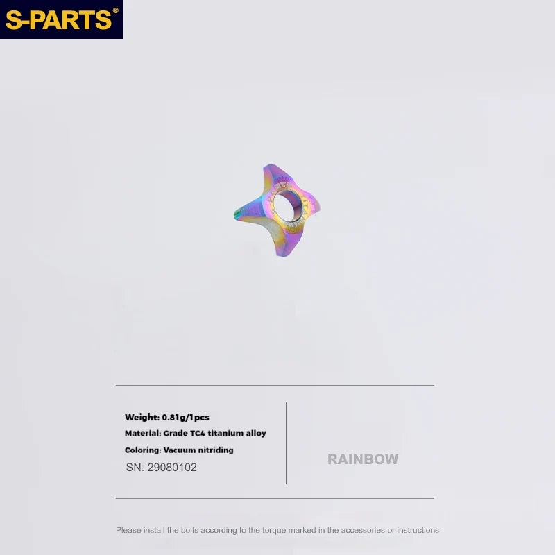 S-PARTS Titanium Alloy Direct-Mount Front Derailleur Fixing Bolt Set