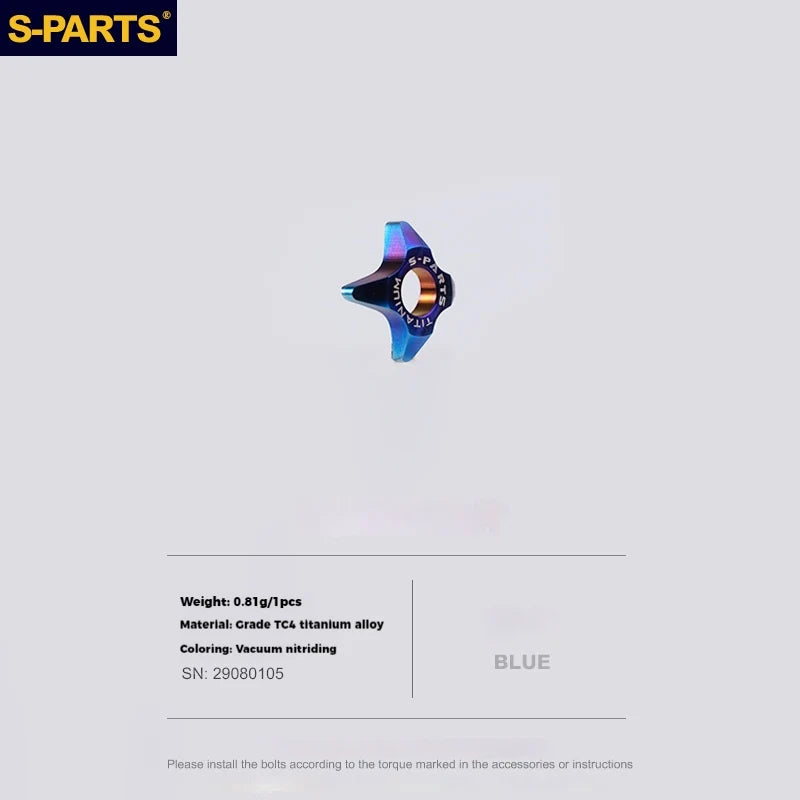 S-PARTS Titanium Alloy Direct-Mount Front Derailleur Fixing Bolt Set