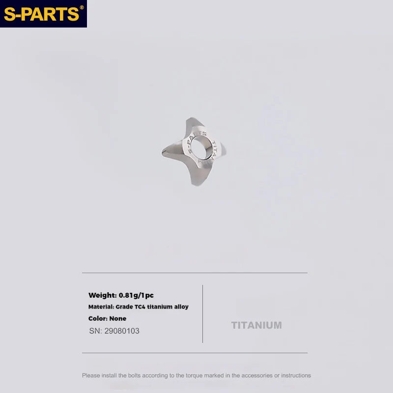 S-PARTS Titanium Alloy Direct-Mount Front Derailleur Fixing Bolt Set