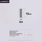 S-PARTS Titanium Alloy Front / Rear Derailleur Limit & Tension Adjustment Fine-Tuning Screws