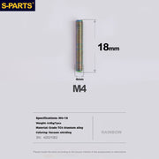 S-PARTS Titanium Alloy Front / Rear Derailleur Limit & Tension Adjustment Fine-Tuning Screws